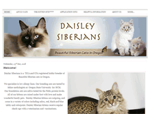 Tablet Screenshot of daisleysiberians.com